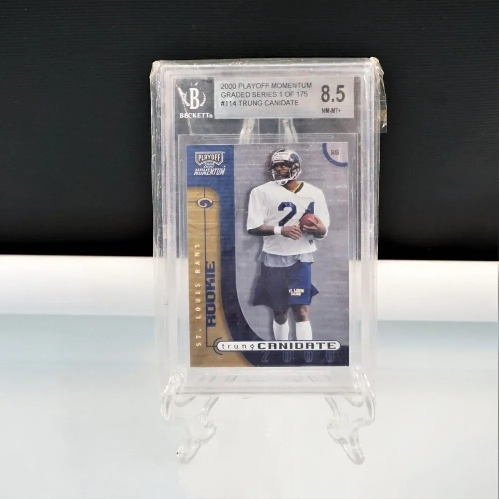 2000 Playoff Momentum Graded Trung Candidate RC St. Louis Rams Card #114 BGS 8.5